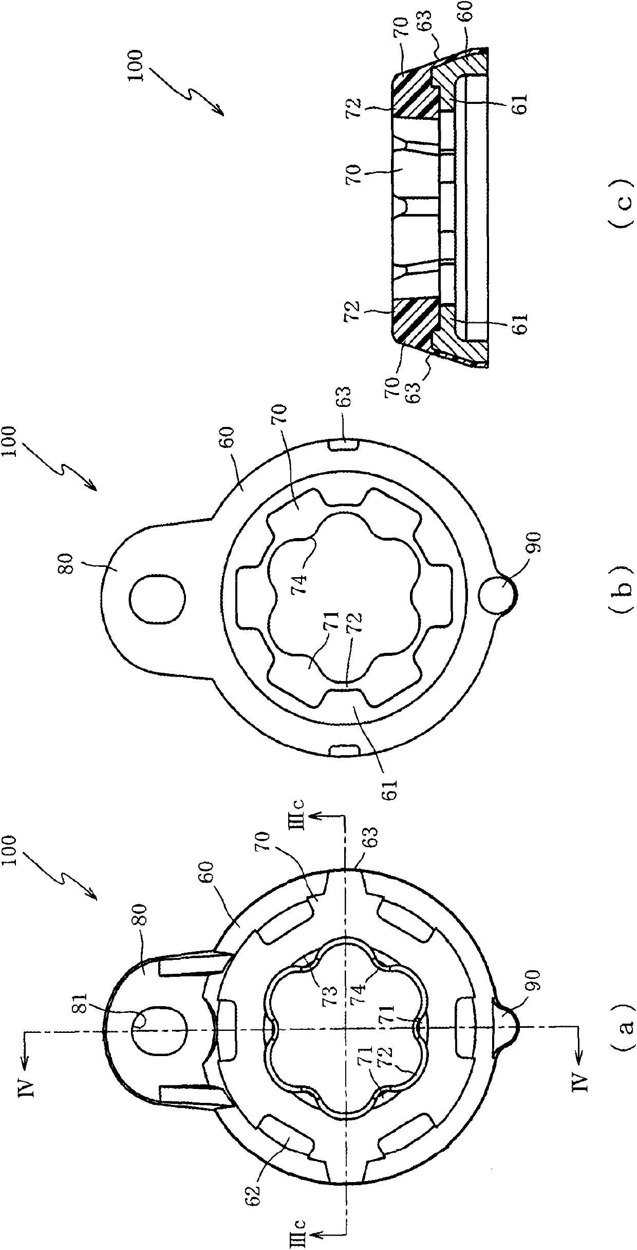 Plug detachment prevention structure