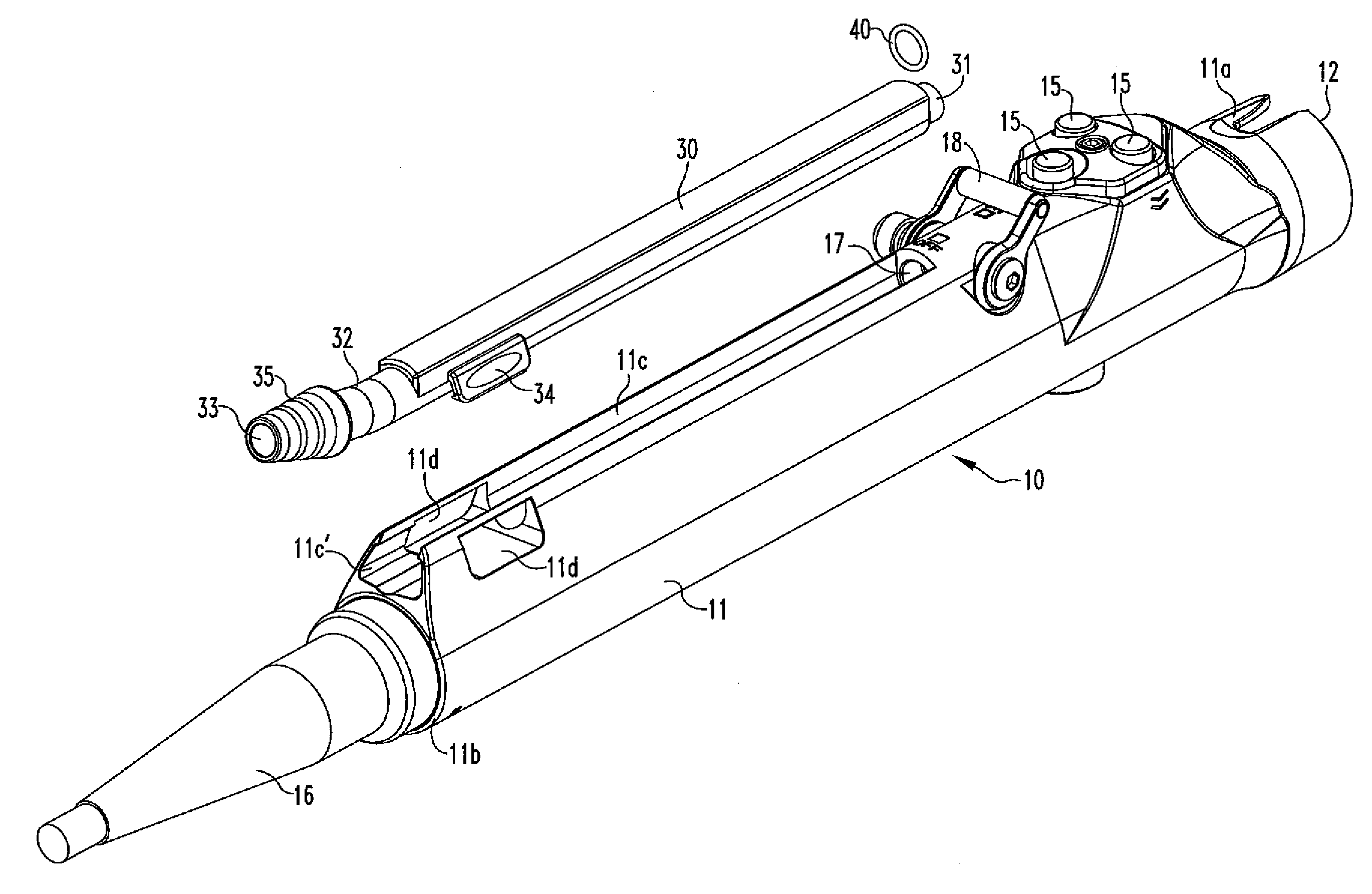 Surgical handpiece for endoscopic resection