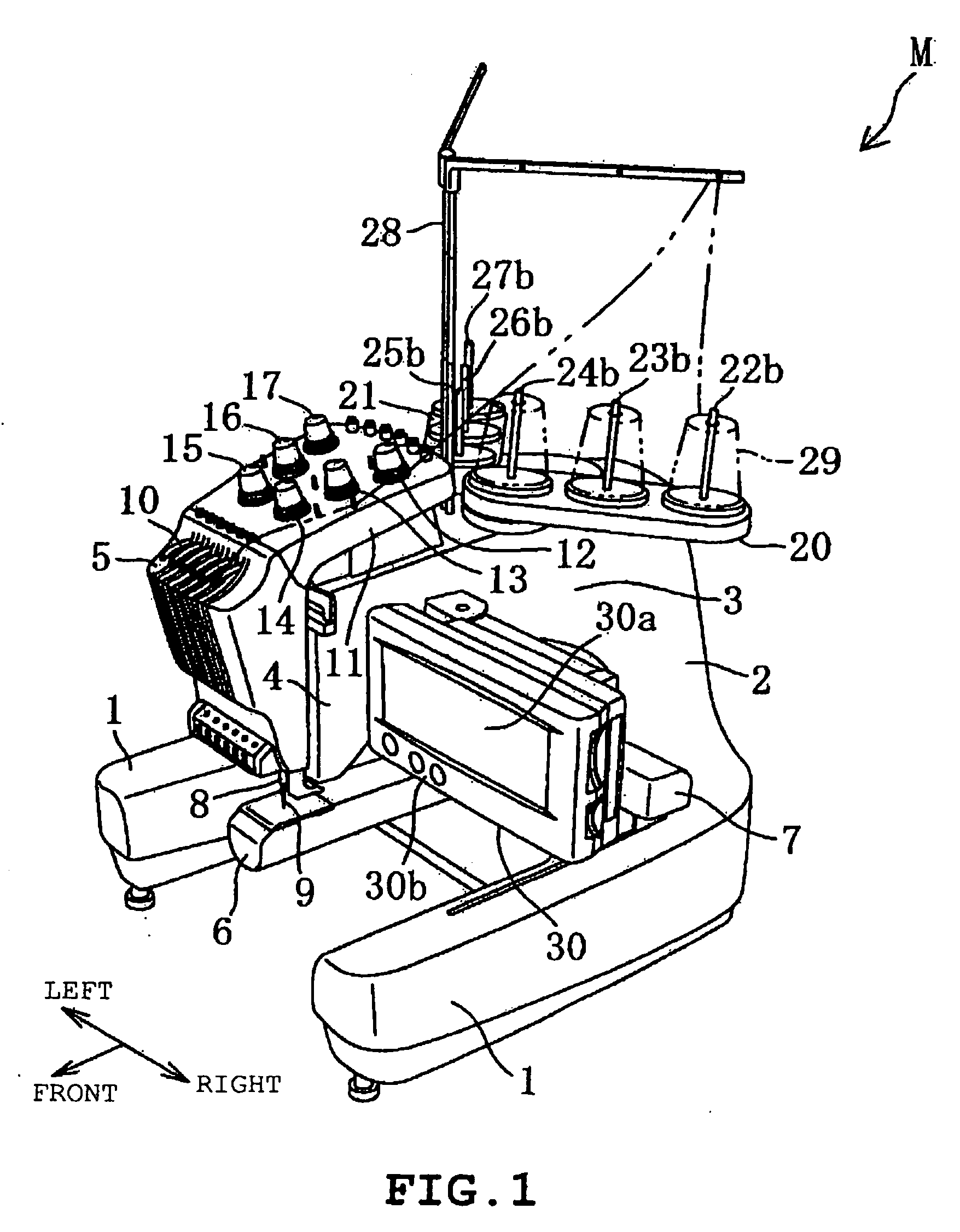 Sewing machine and spool pin stand therefor