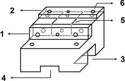 Clamp for conductivity test of proton exchange membrane