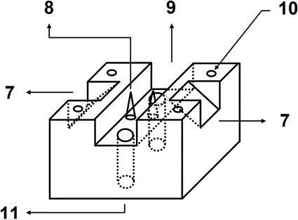 Clamp for conductivity test of proton exchange membrane