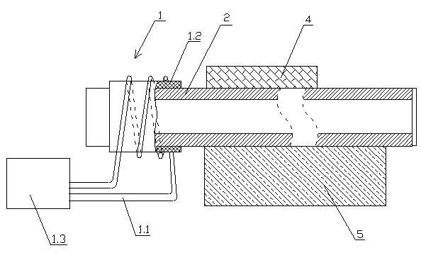 Electromagnetic heating superconducting heating system