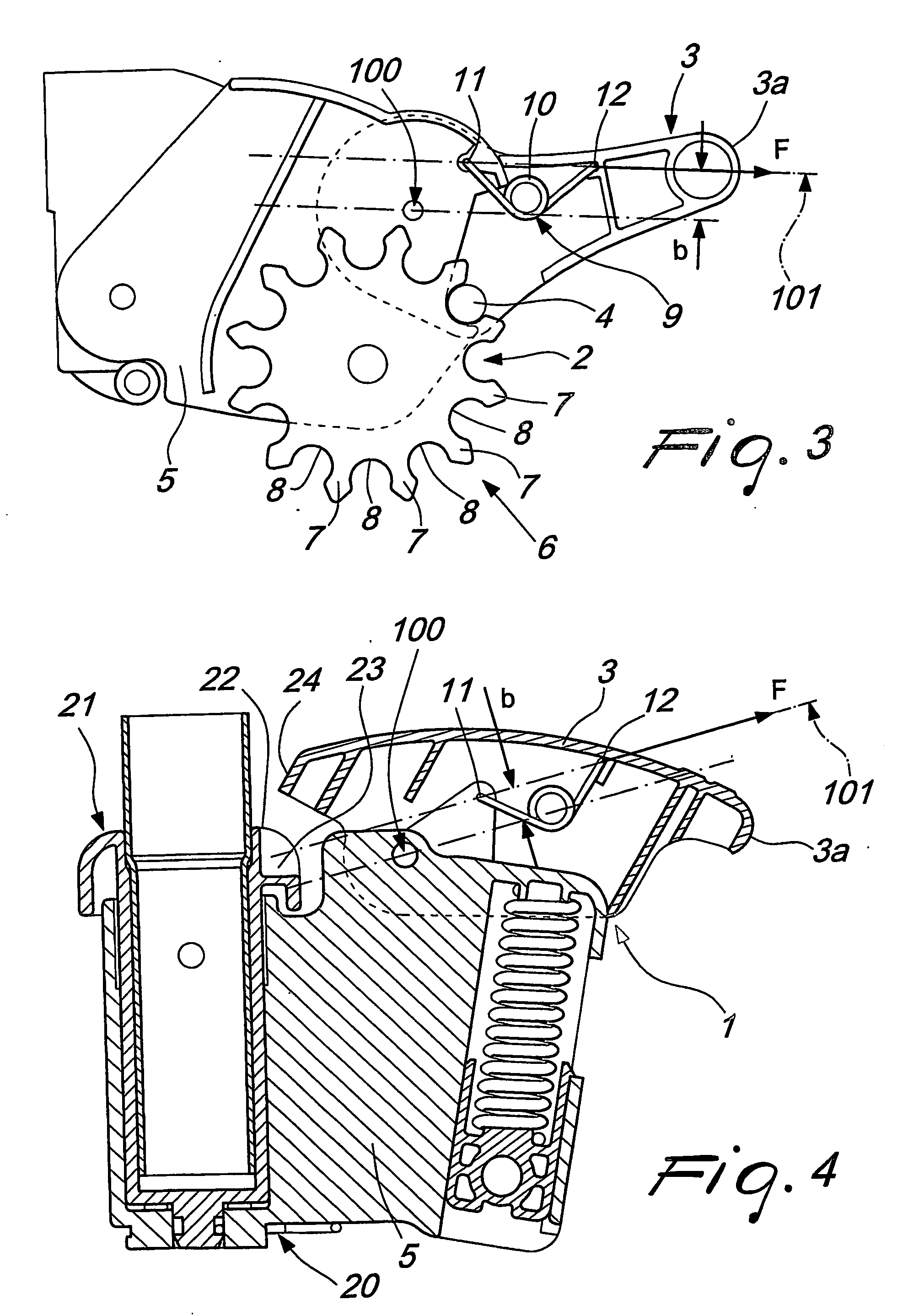 Locking/release device