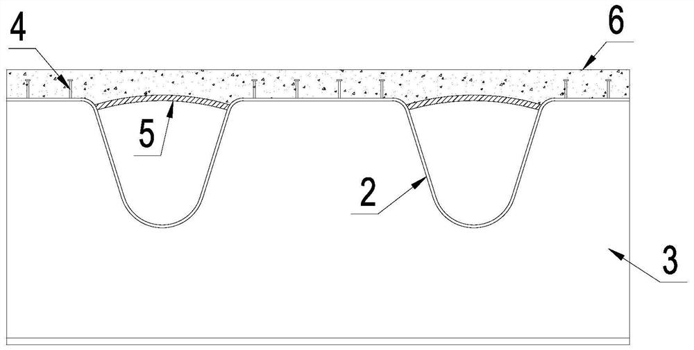 Orthotropic steel-ultra high performance concrete bridge deck structure and its construction method