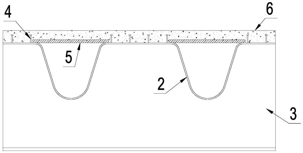 Orthotropic steel-ultra high performance concrete bridge deck structure and its construction method