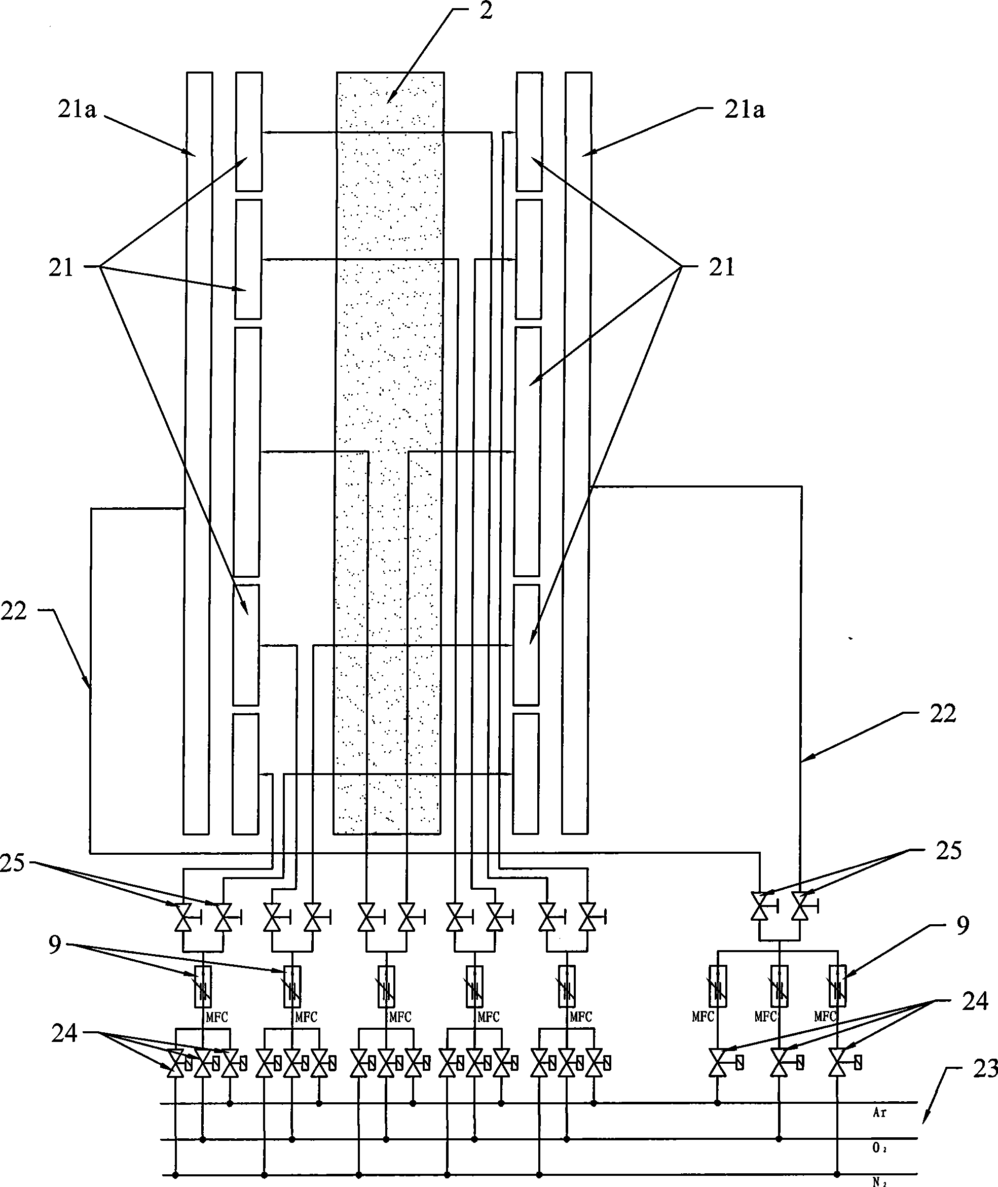 Sputtering film-plating apparatus