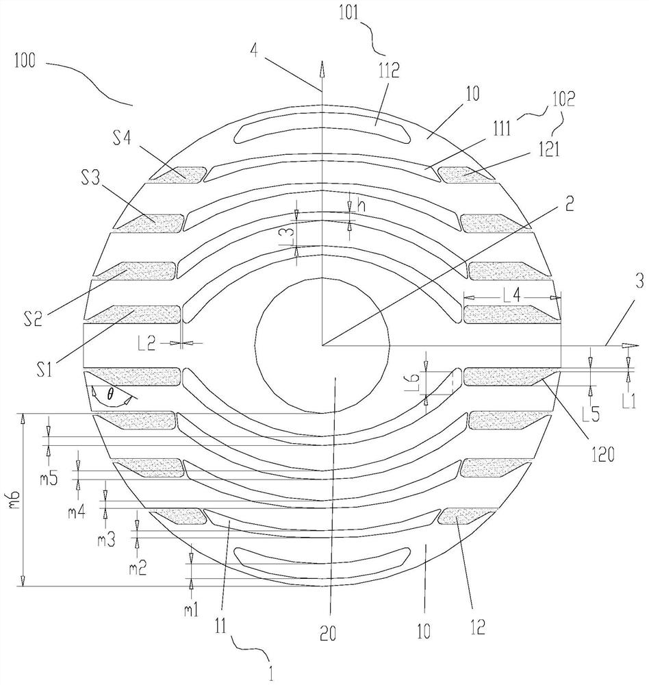 Rotor structure, motor and rotor processing method