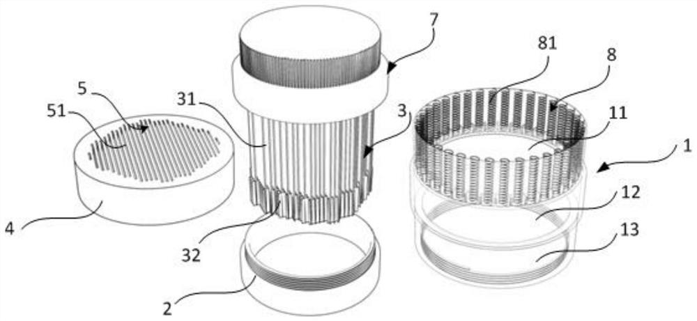 Costal cartilage cutting and crushing device