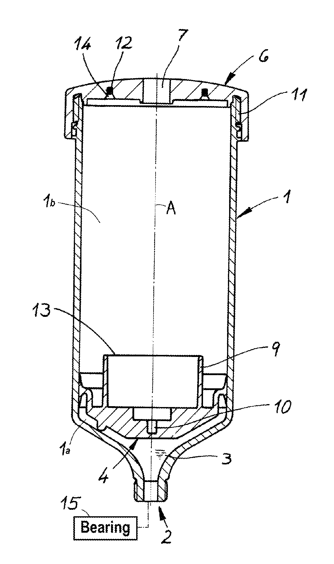 Container for collecting waste lubricant