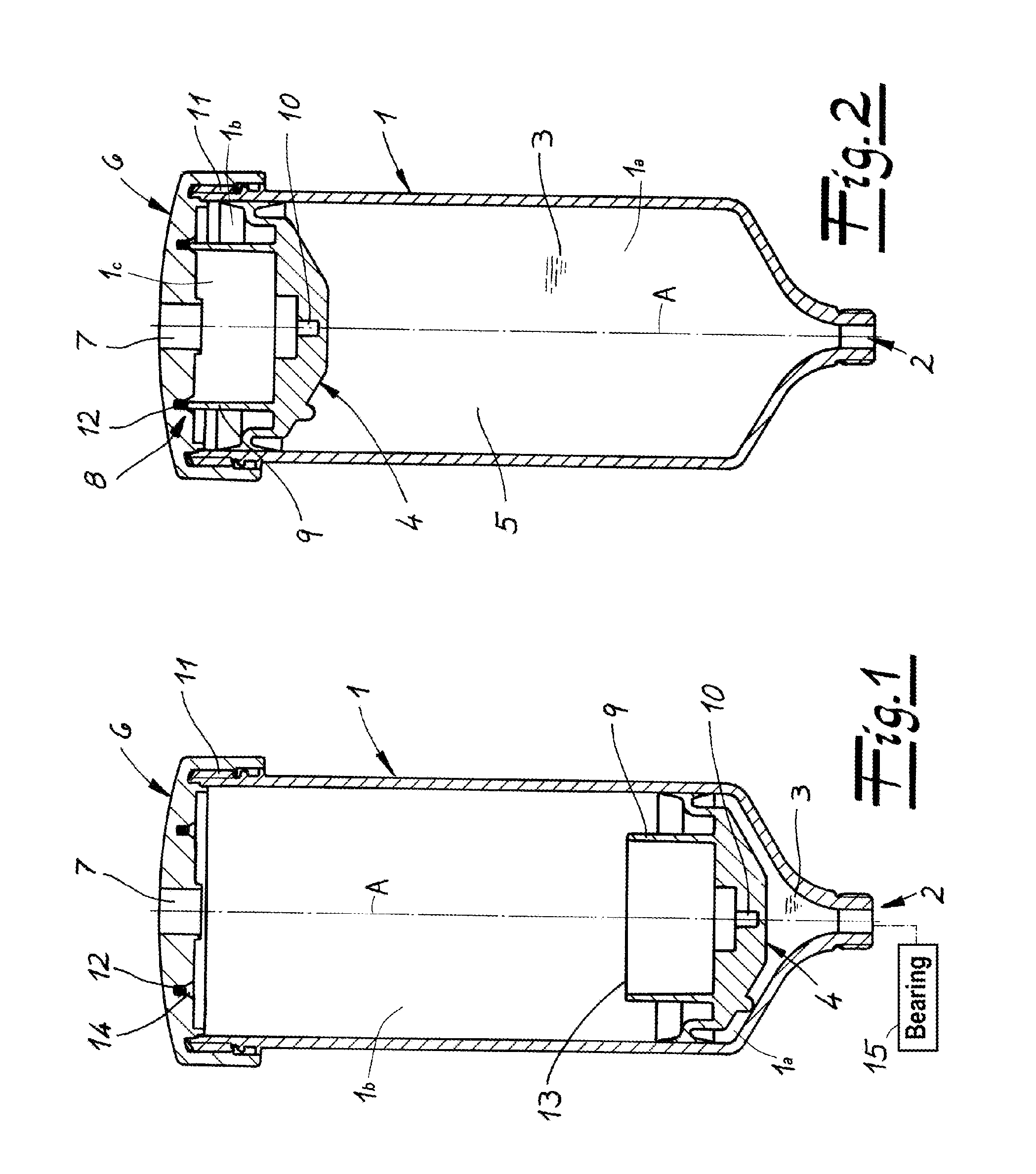 Container for collecting waste lubricant