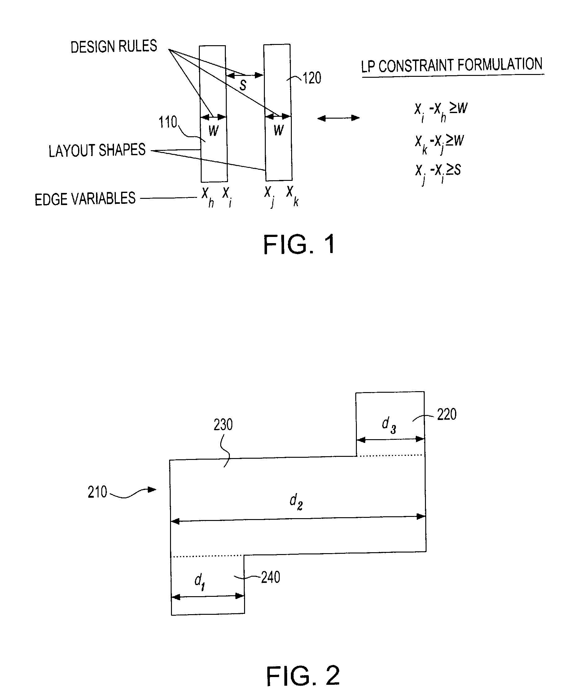 Polygonal area design rule correction method for VLSI layouts