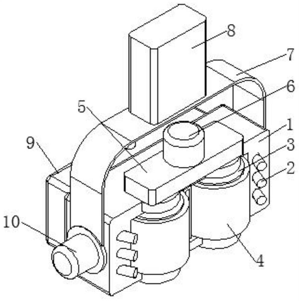 A biochemical pool microbial adhesion cleaning device