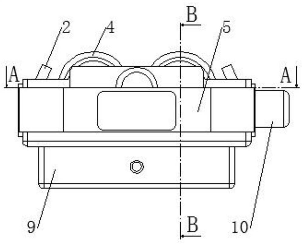 A biochemical pool microbial adhesion cleaning device