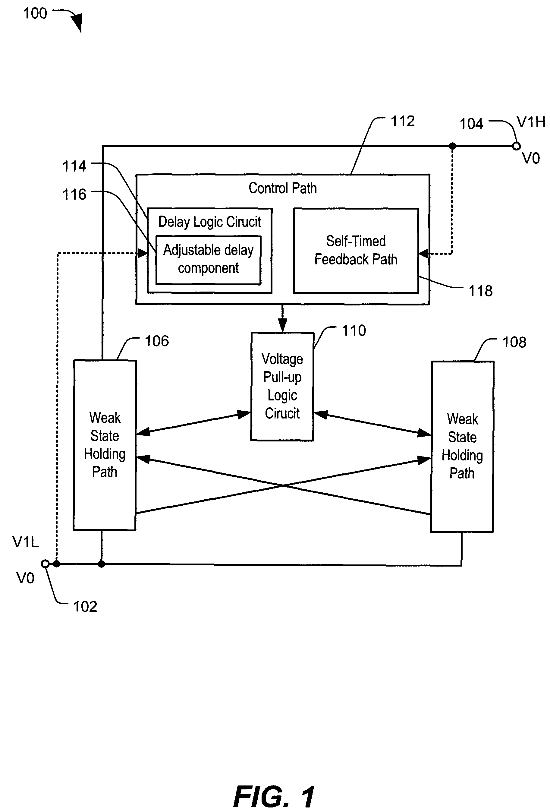 Voltage level shifting circuit and method