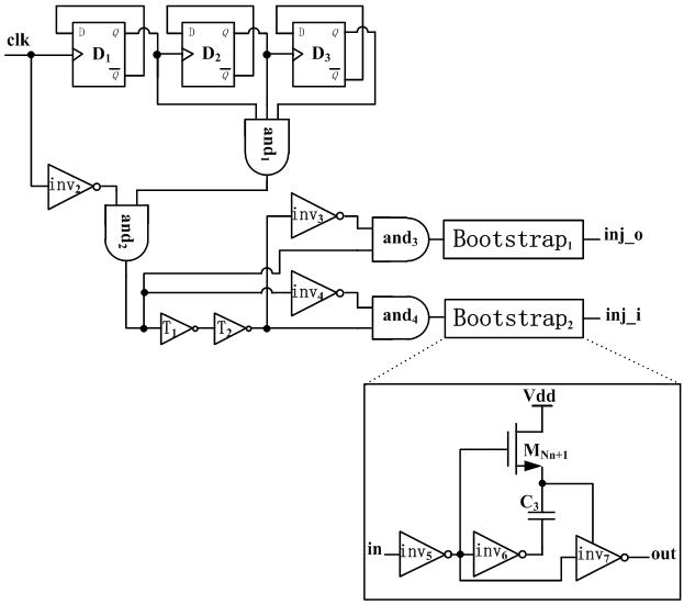 32k crystal oscillator based on high signal-to-noise ratio pulse injection