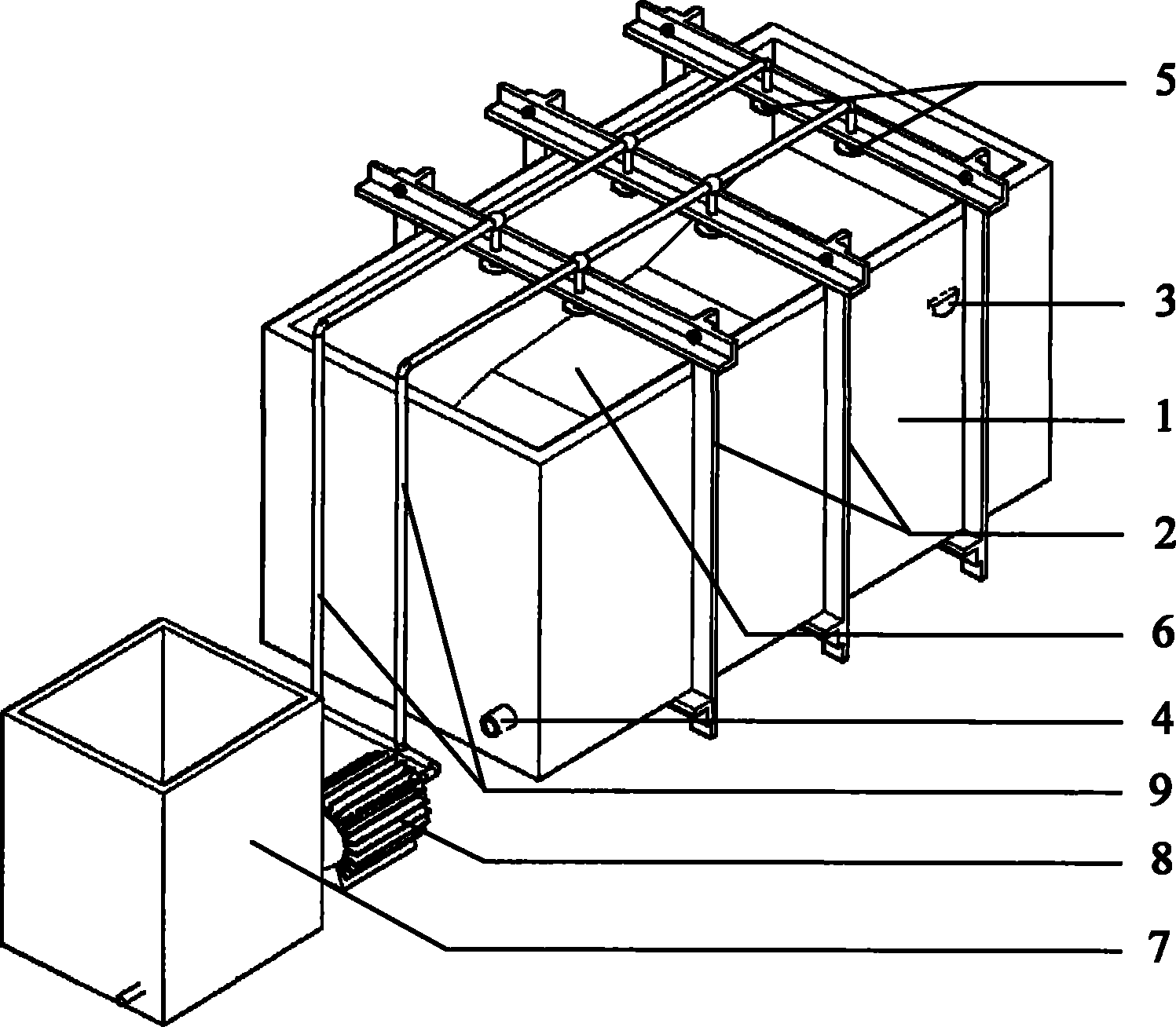 Rock earth model test groove based on experiment environment and contact face variety and test method