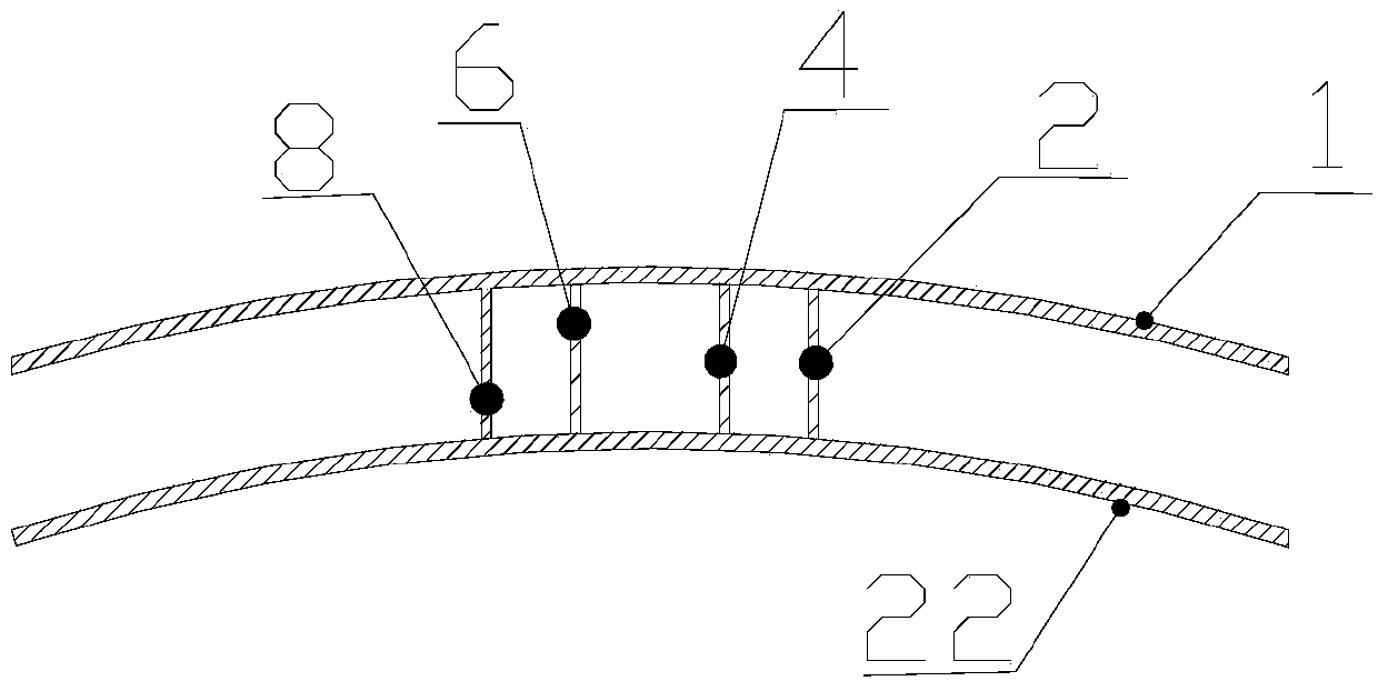 Composite cavity box segment liquid-state forming method