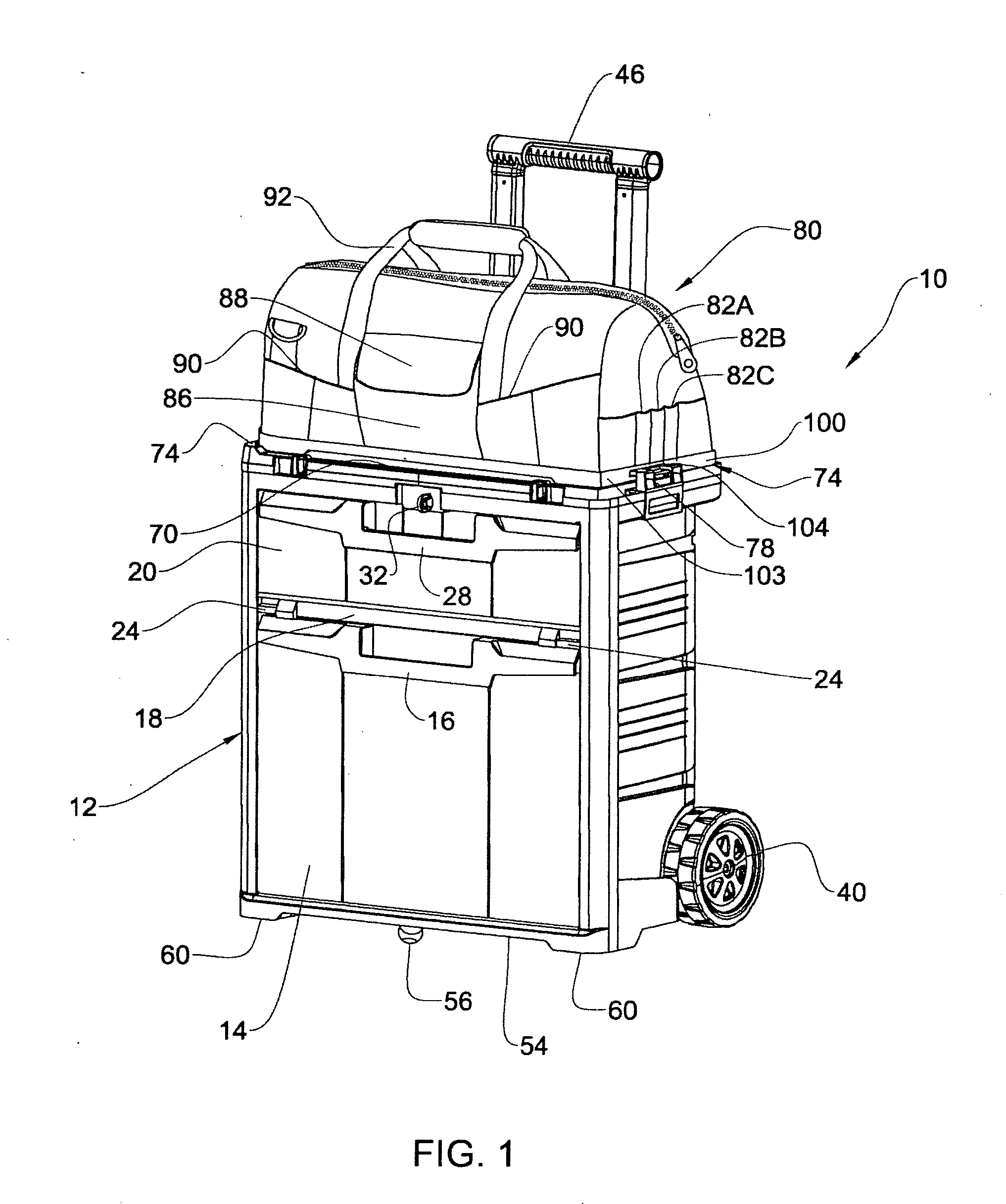 Portable container assembly