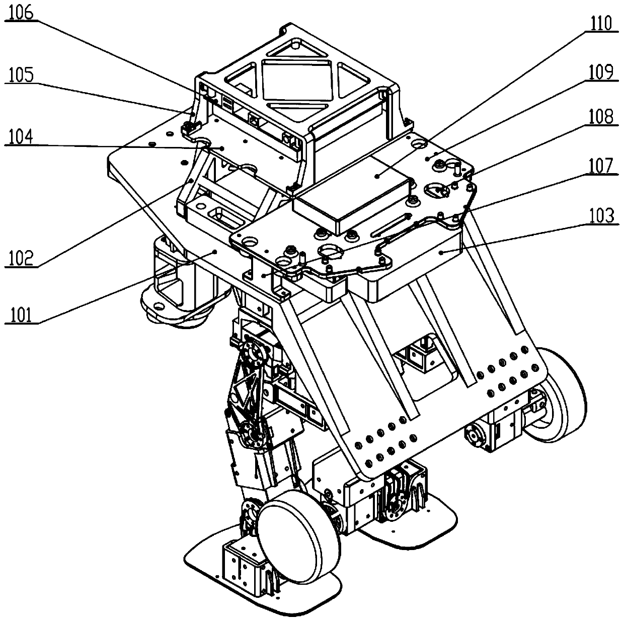 Wheel-foot switching robot system and control method thereof