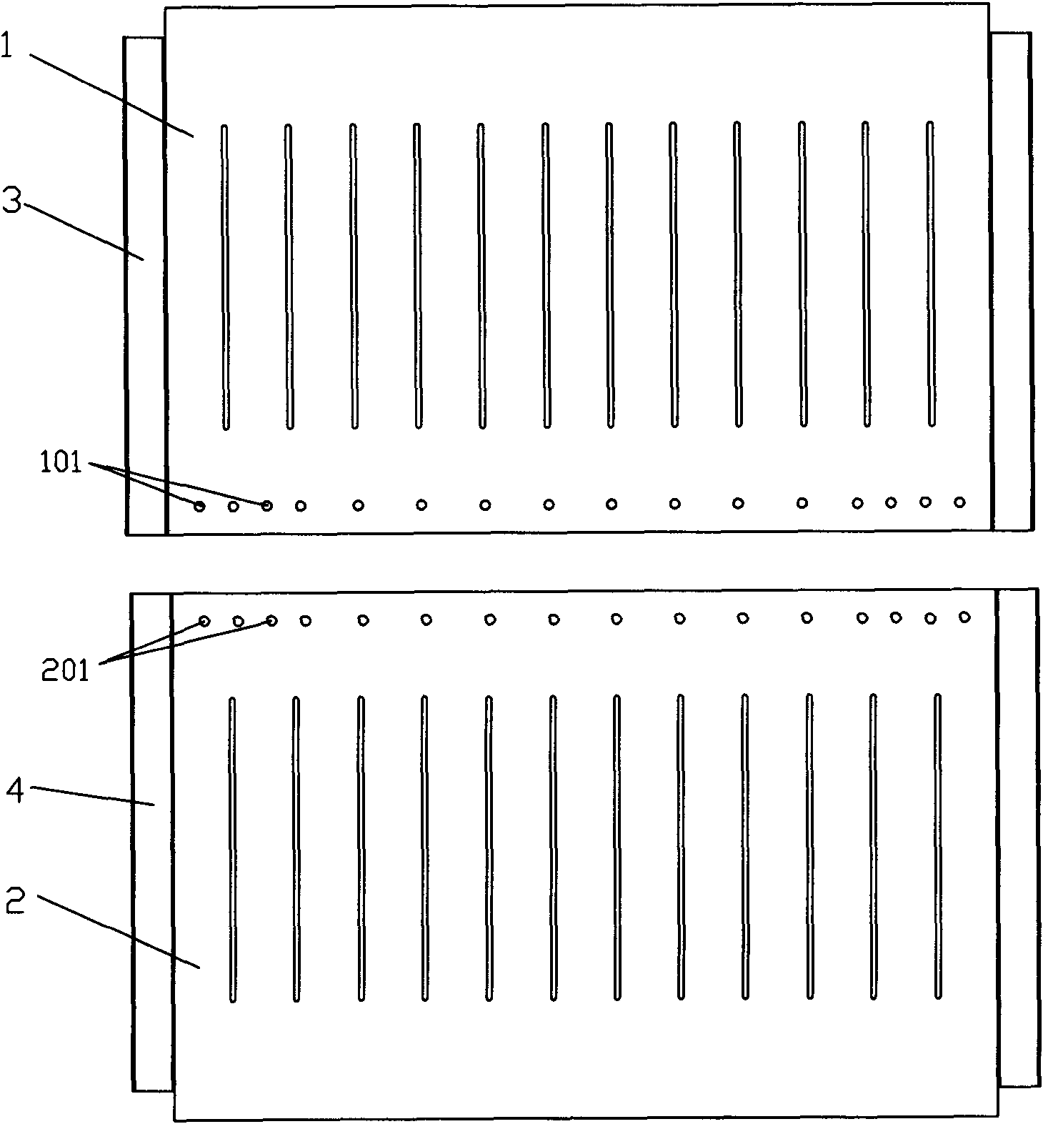 Middle-bolted slit steel plate shear wall and processing and manufacturing method thereof