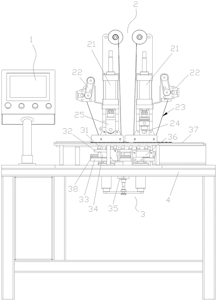 Plastic encapsulation implementing lock marking machine