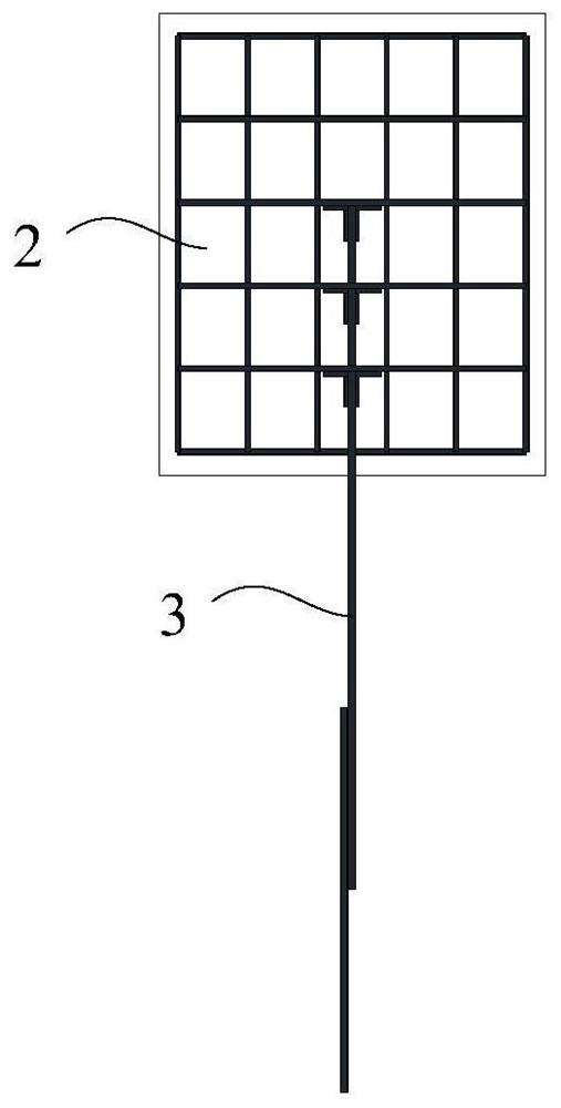 Dividing wall anchoring type supporting structure and construction method thereof