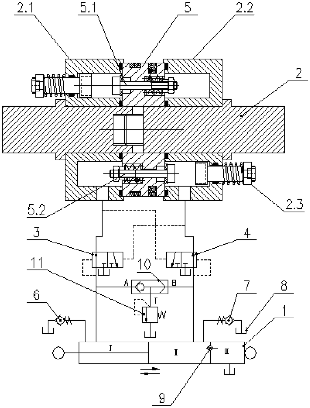 Damping piston debugging system for oil damper