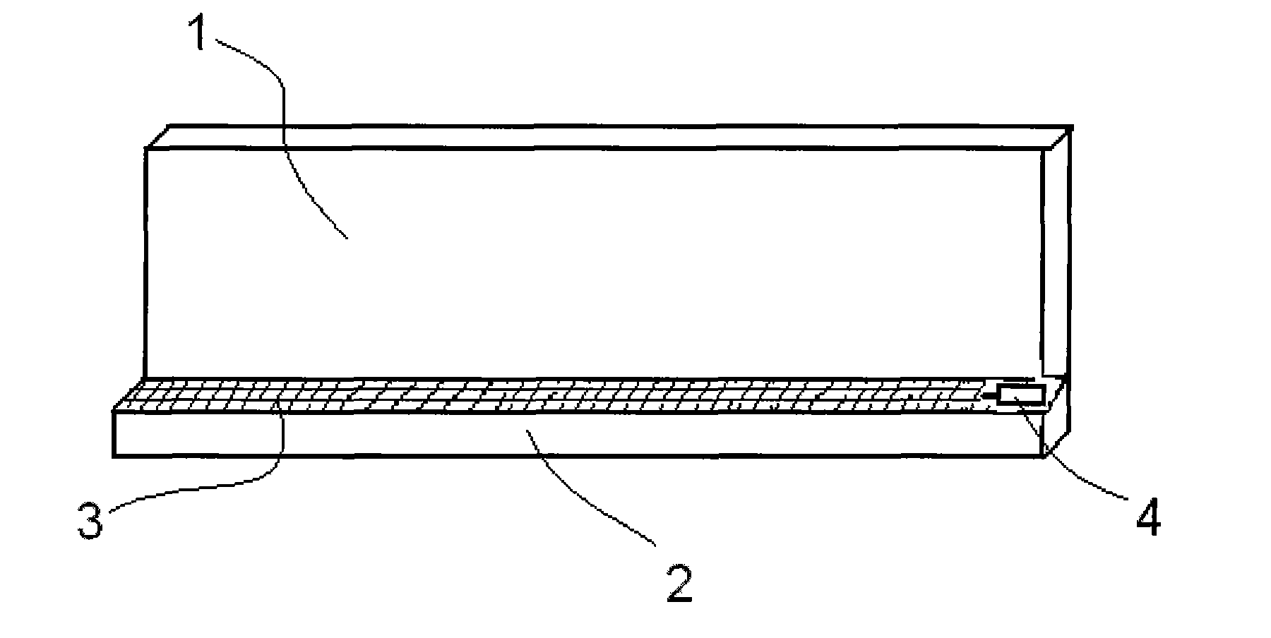 Blackboard with metal mesher chalkrail and vibrator