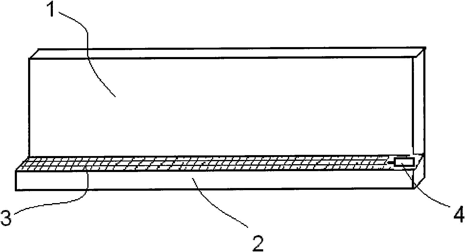 Blackboard with metal mesher chalkrail and vibrator