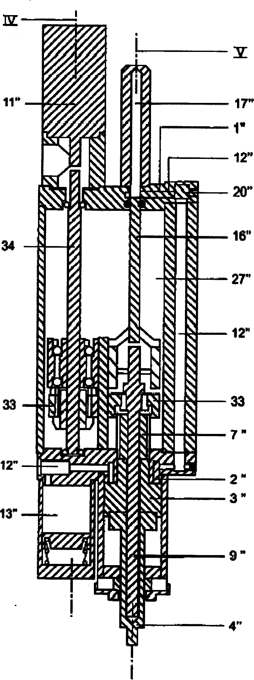 Method for switching a hydraulic pressure intensifier