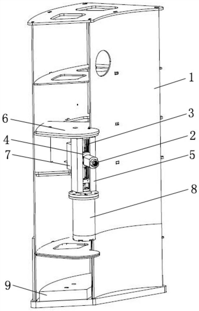 Euphausia superba trawl net plate variable water layer adjusting mechanism and method