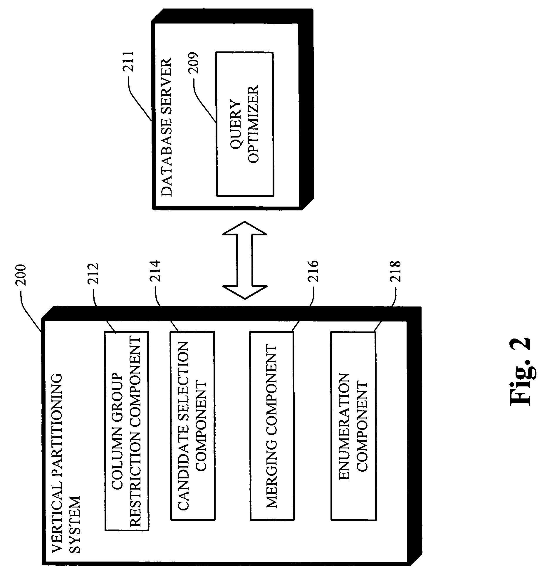 Integrating vertical partitioning into physical database design