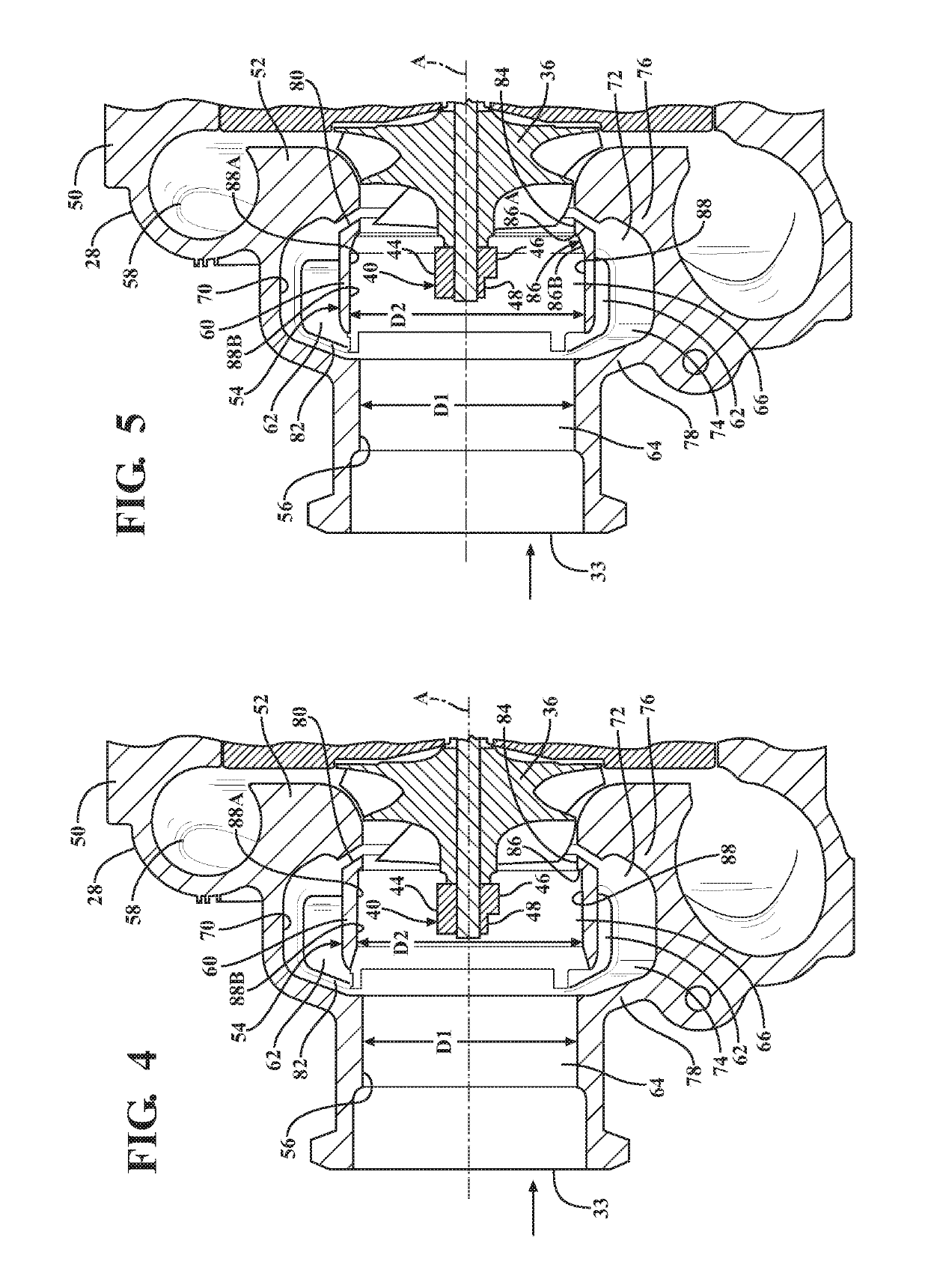 Turbocharger having improved ported shroud compressor housing