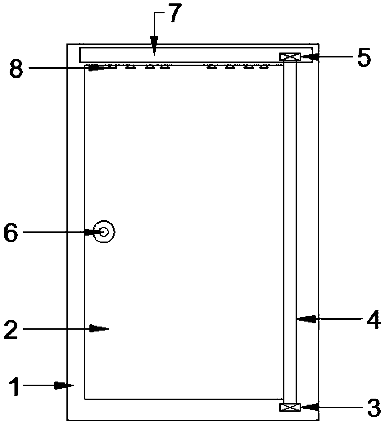 An insect-proof revolving door with automatic spray