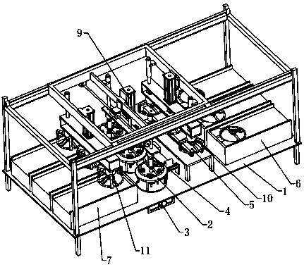 Batch grinding equipment for automobile steering wheel frameworks