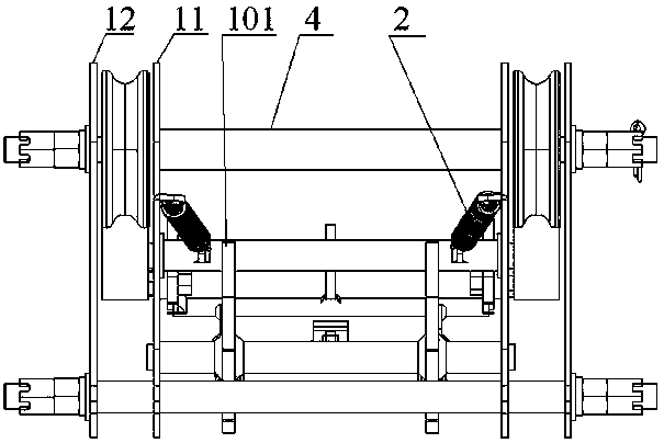 Strop emergency braking device