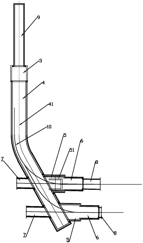 Construction method based on shielding lateral split starting in underground excavation area, construction structure and construction device