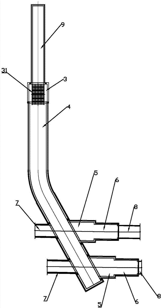 Construction method based on shielding lateral split starting in underground excavation area, construction structure and construction device