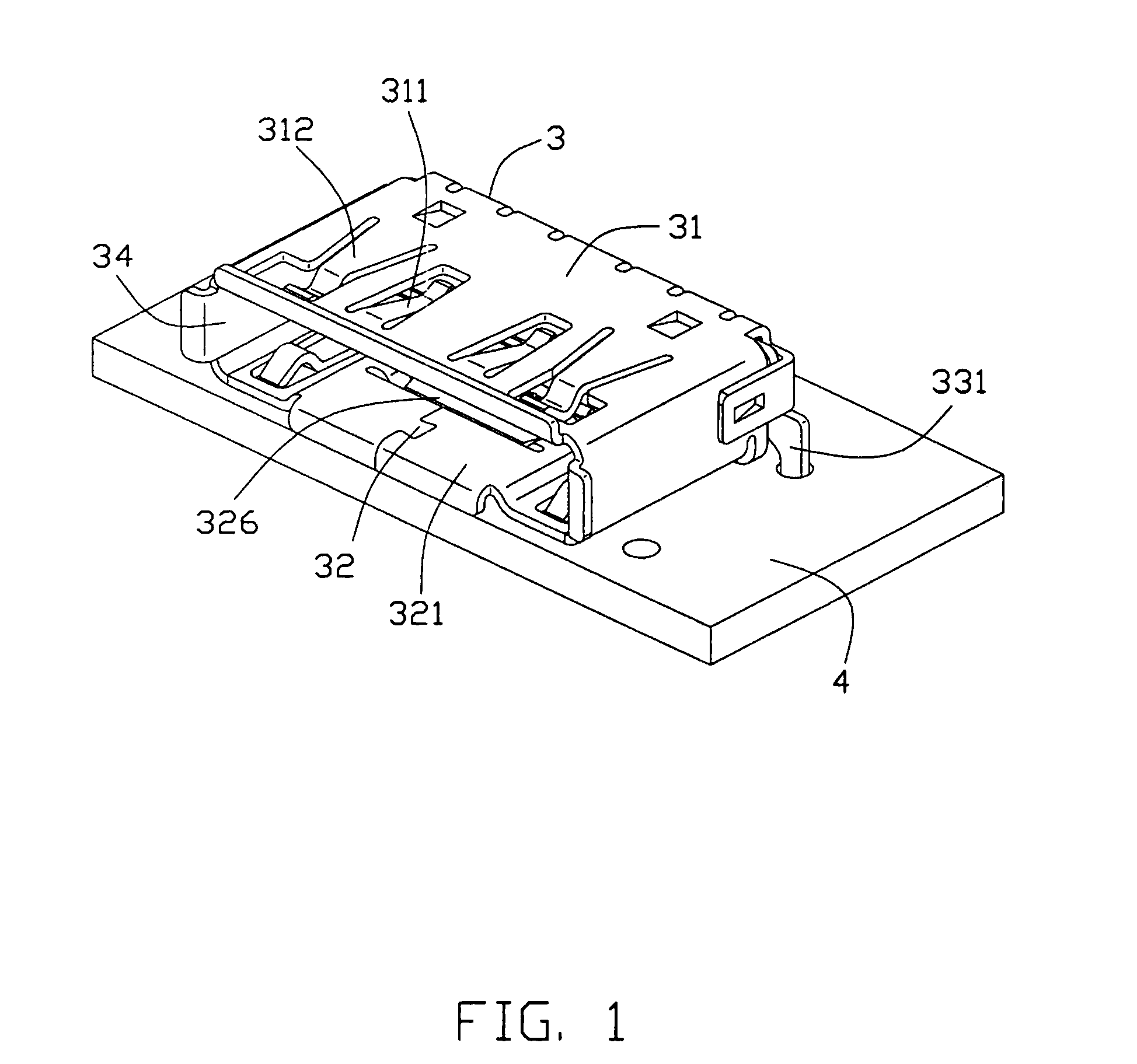 Electrical connector for reliably mounted on a printed circuit board