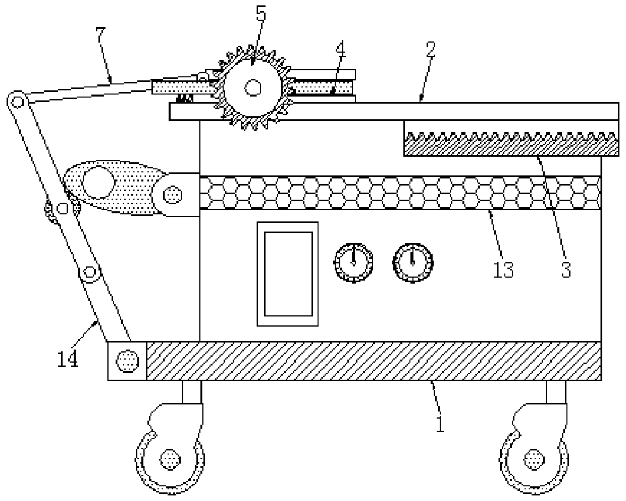 Double-sided drying device capable of carrying out turnover based on reciprocating motion to ensure uniform drying