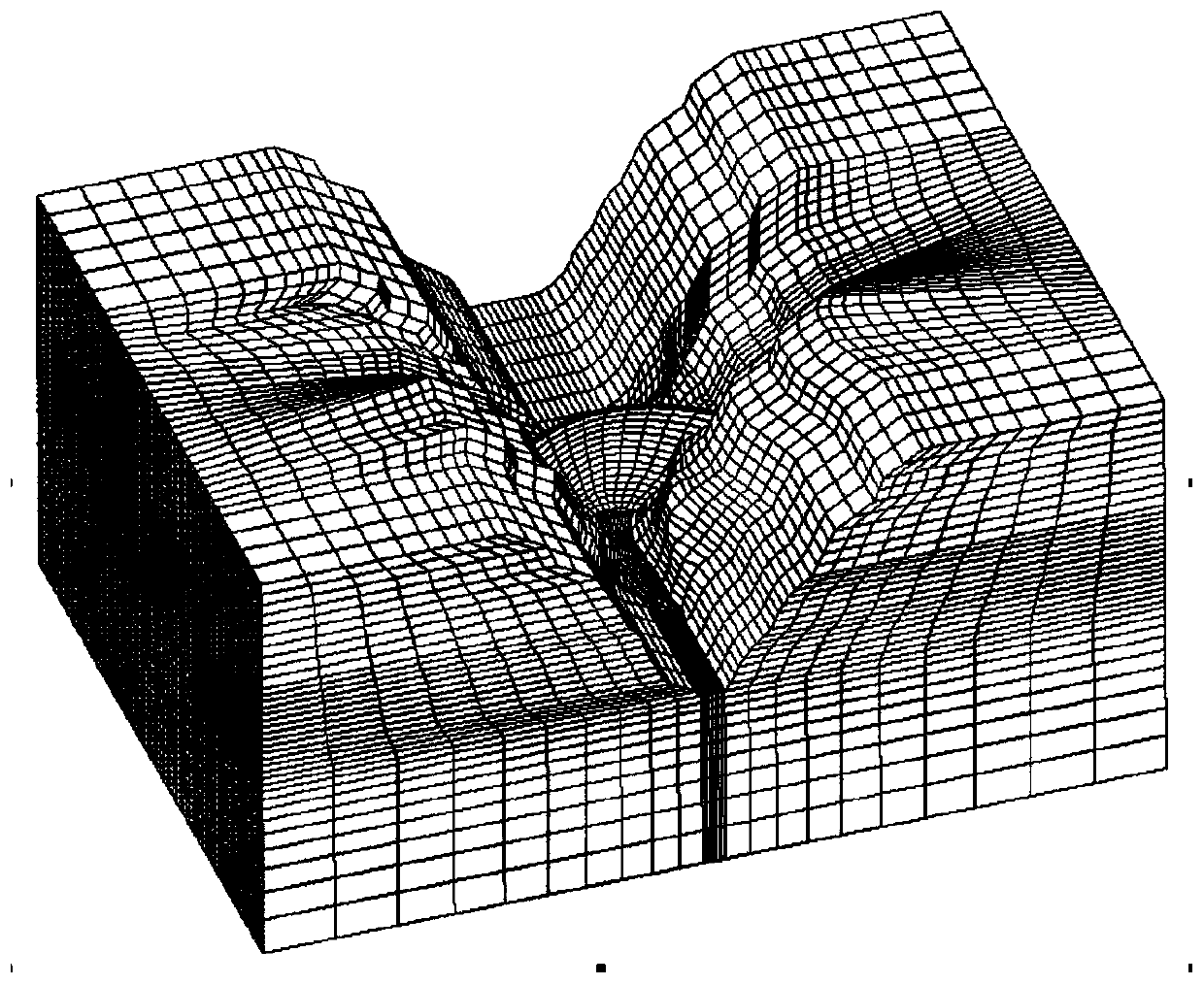 Dam abutment deformation simulation method based on volume force application