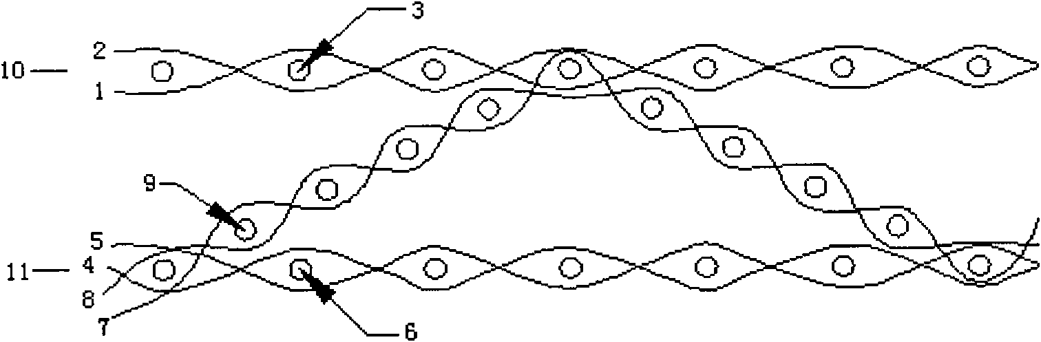 Integral sandwiched porous fabric