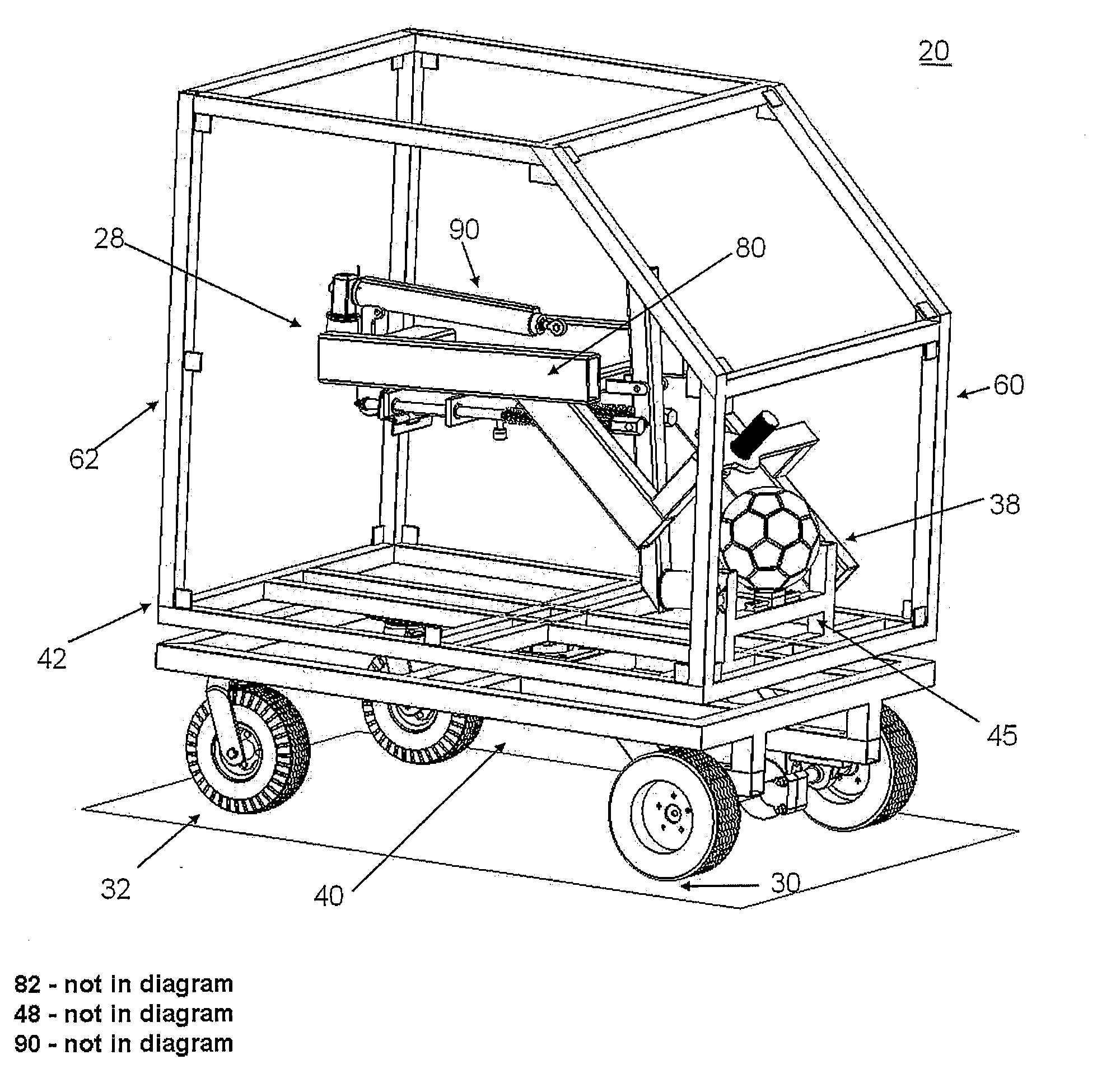 Sports training apparatus for launching sports balls