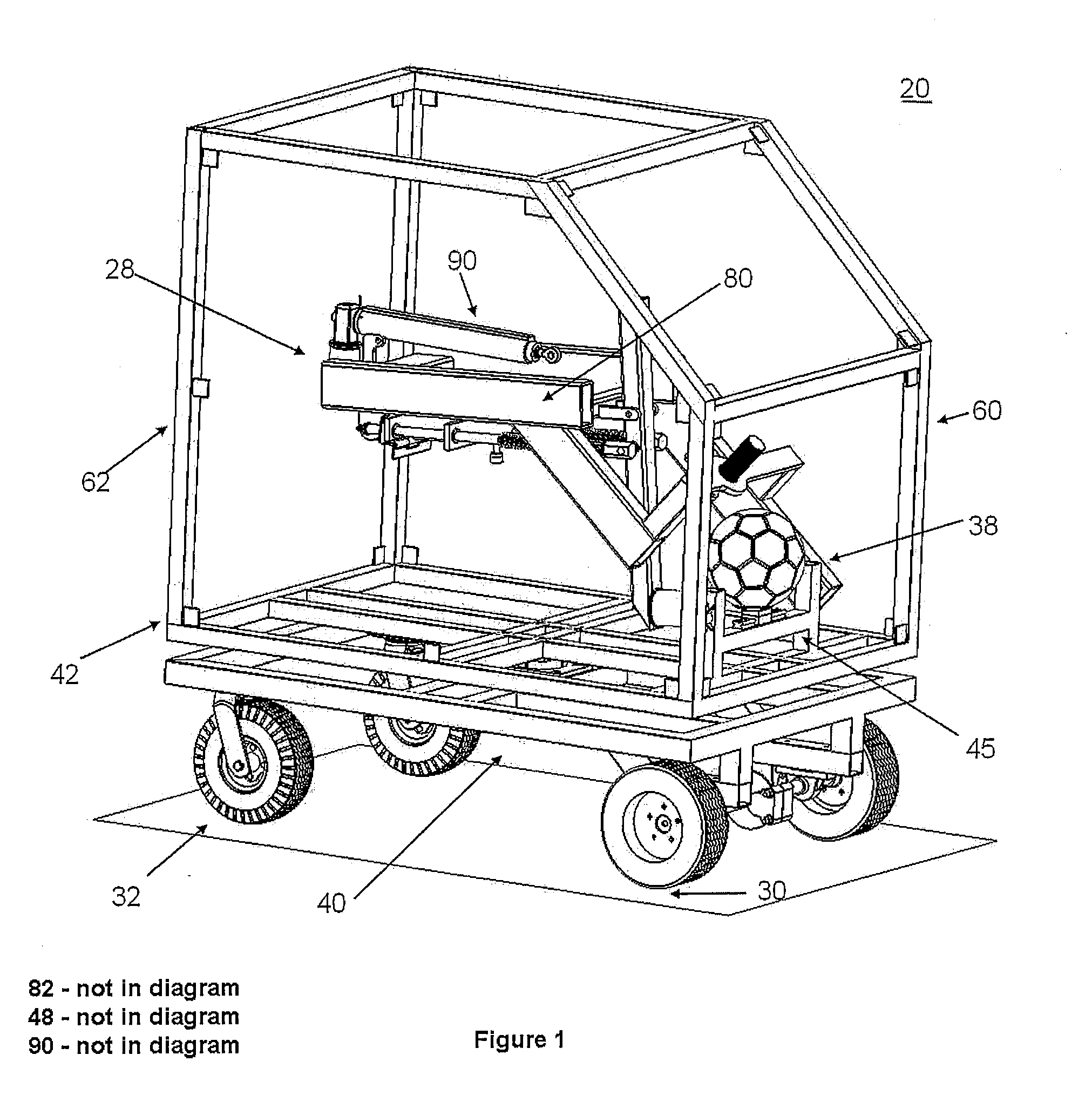 Sports training apparatus for launching sports balls