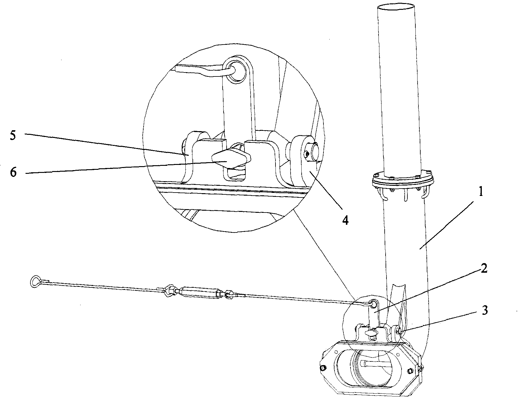 Tank armored vehicle submersible exhaust device