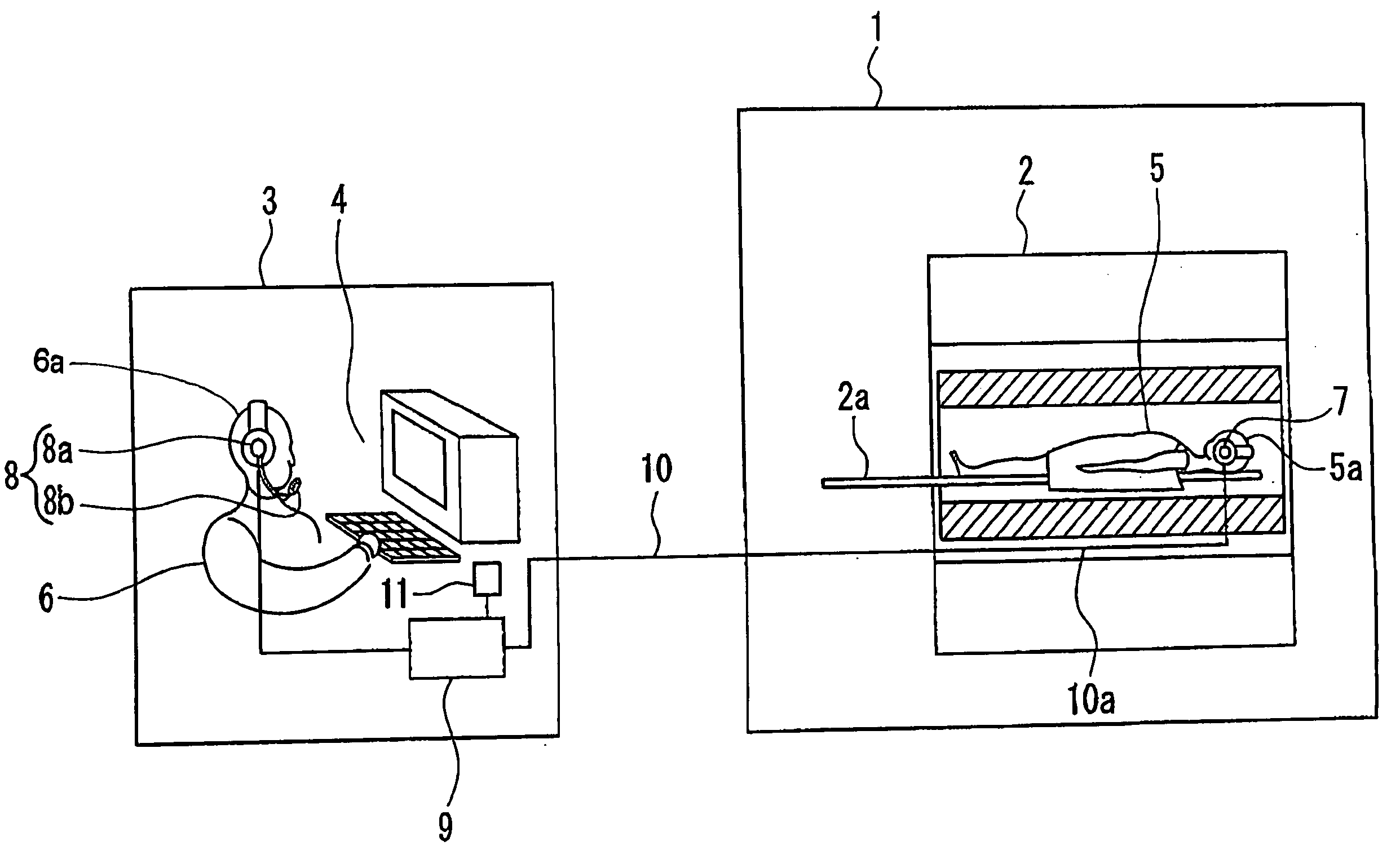 Audio communication apparatus for MRI apparatus