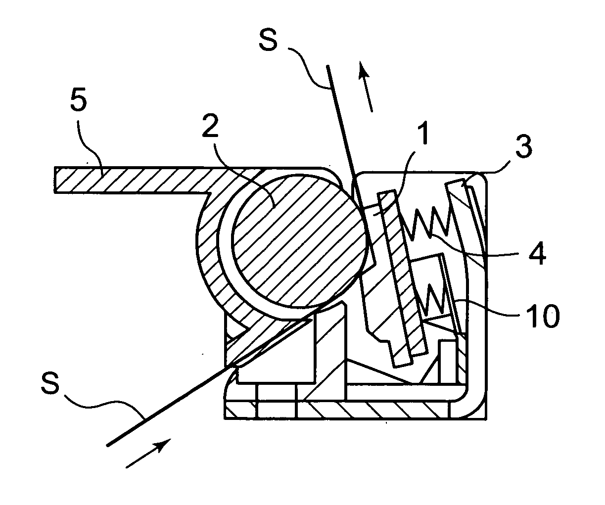 Platen retaining structure and recording unit