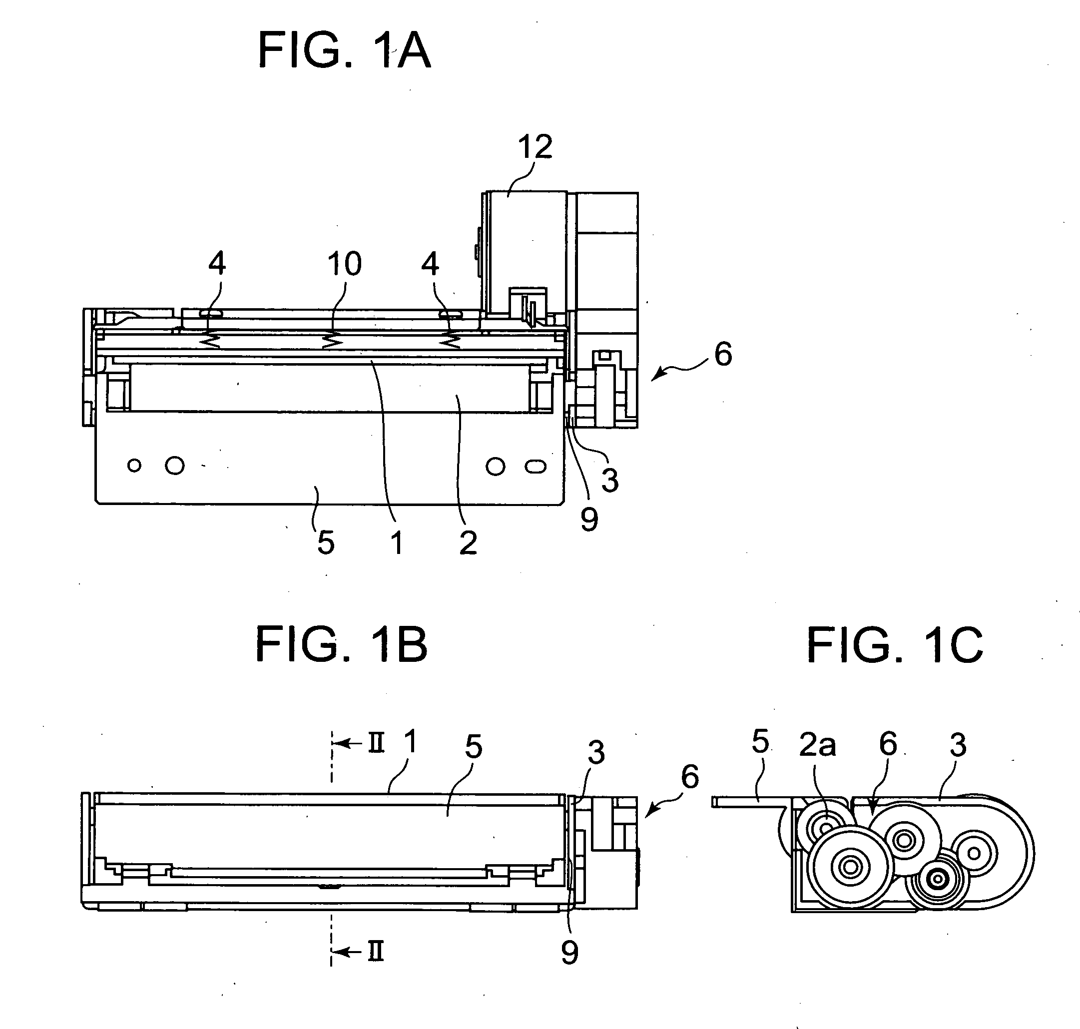 Platen retaining structure and recording unit