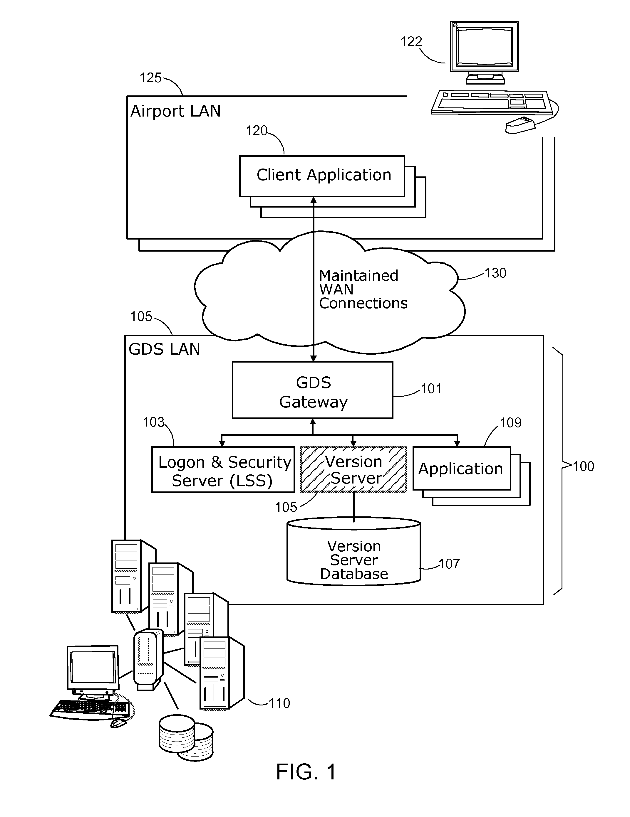 Method and system for deploying non-backward compatible server versions in a client/server computing environment