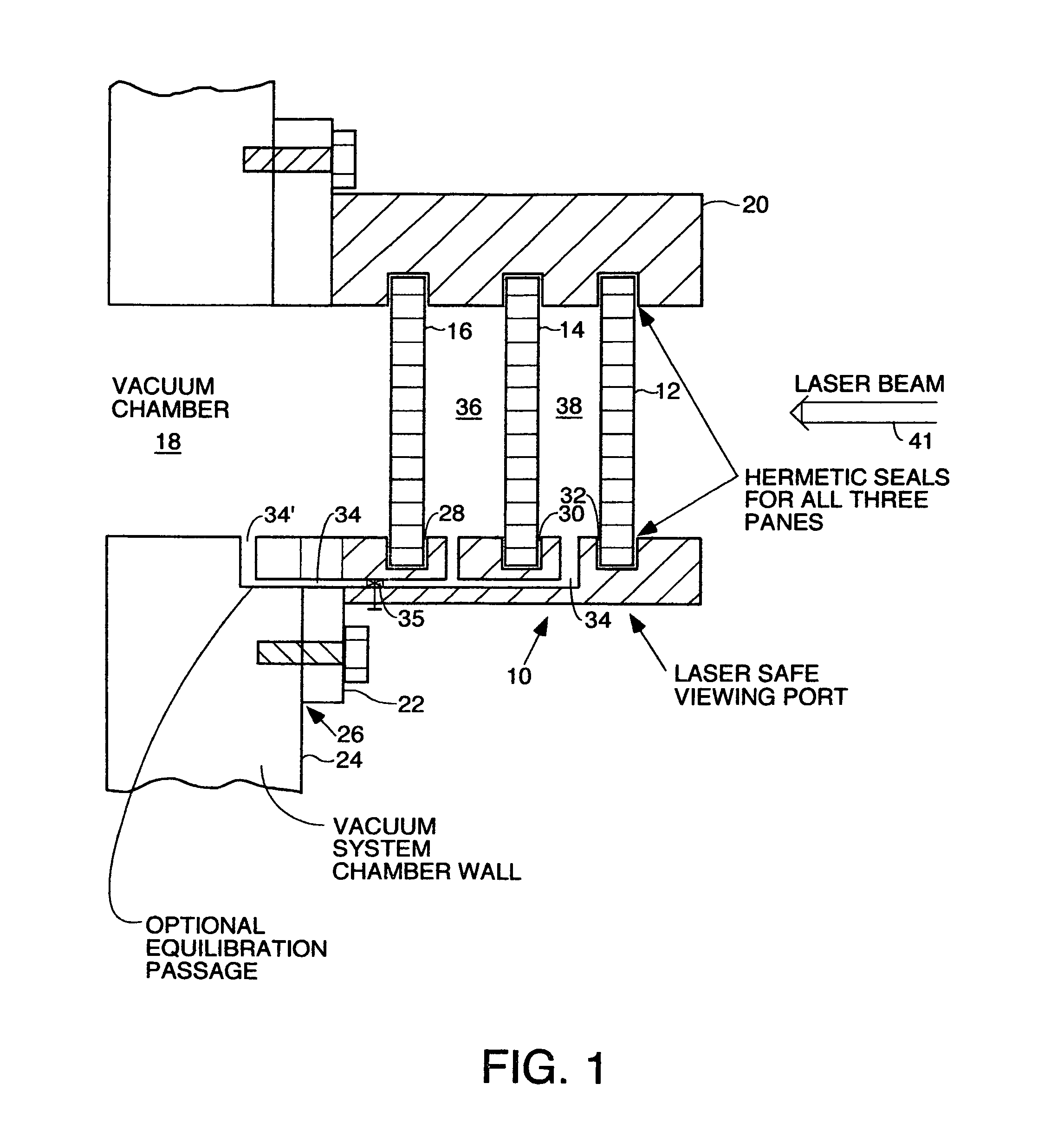 Safe pressure system viewing port